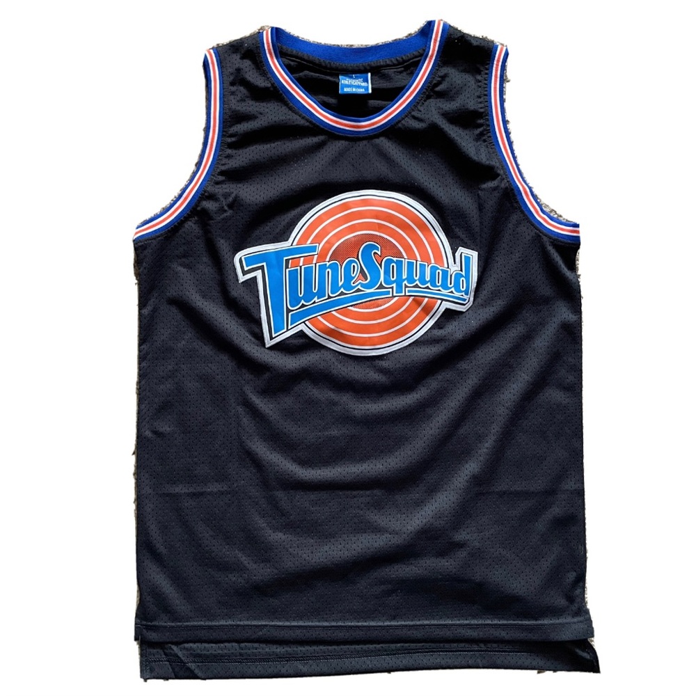 NWOT TuneSquad Black Jersey L Men Authentic AthleticApparel